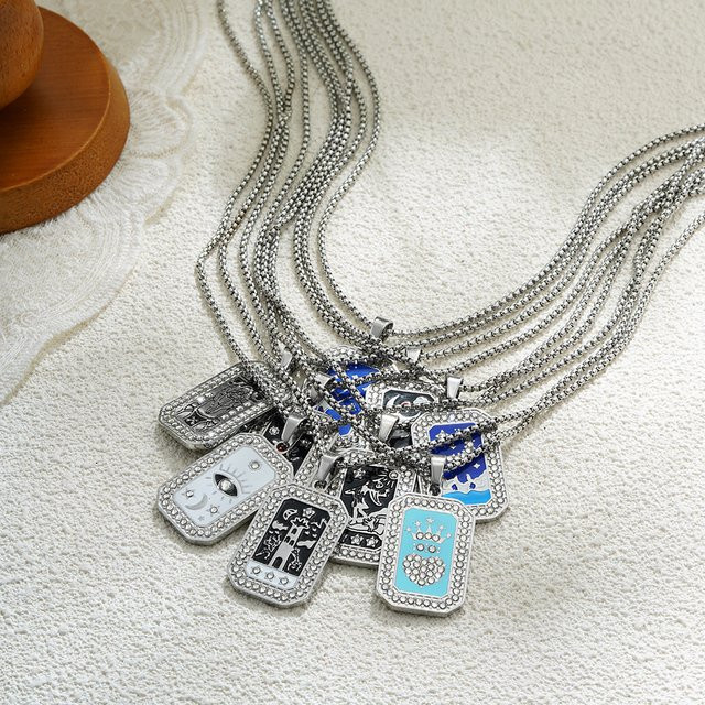 Erpels Halskette Edelstahl, Silber, Zirkonia, Damen - Bild 1