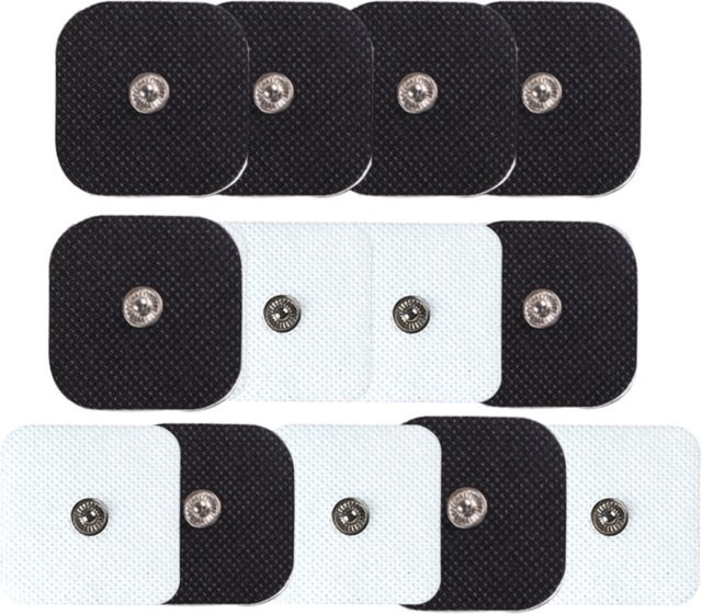 Yinhang Selbstklebende Vlies-Elektrodenpads für TENS Digital Massagegerät und Nervenstimulator, Weiß, 4 x 4 cm - Bild 1
