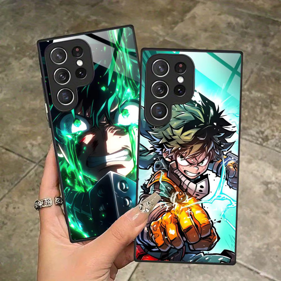 MHA Izuku Deku Handyhülle für Samsung Galaxy S26 S25 S24 S23 S22 S21 S20 Note20 Plus FE Ultra in Bunt und Schwarz - Bild 2
