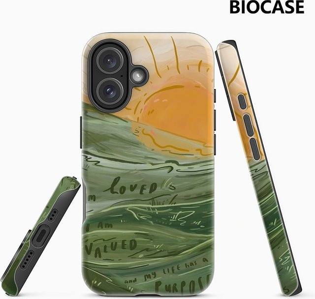 Sonnenaufgang Handyhülle für Apple iPhone 17 16 15 14 13 12 11 Pro Max Plus mit doppelschichtiger Rückseite in Multicolour - Bild 1