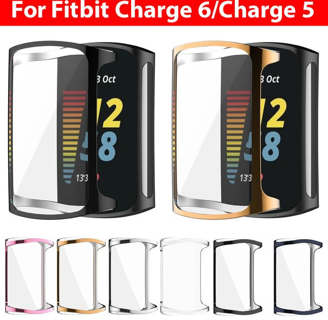 Jansin Schutzhülle und Displayschutz aus TPU für Fitbit Charge 6 und Fitbit Charge 5 in Transparent - Bild 1