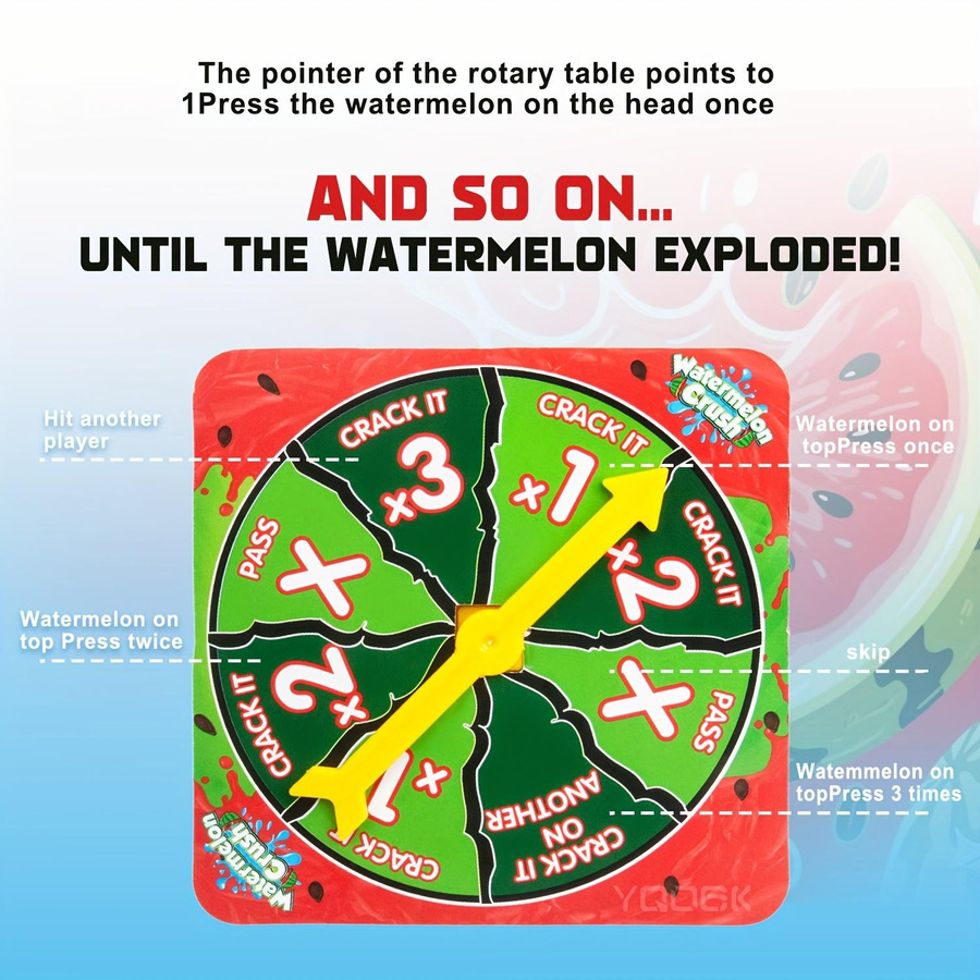 Houspace Wassermelonen-Crush-Spiel Exploding Watermelon Brettspiel - Bild 2