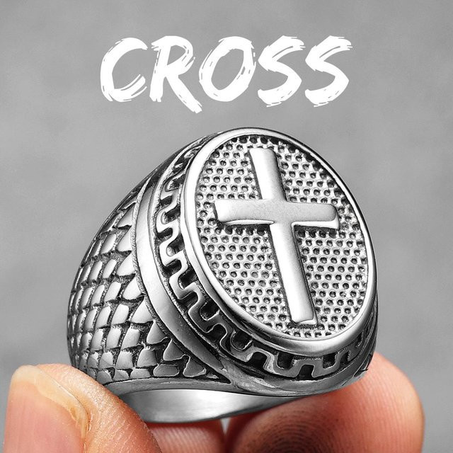 Yiran Jewelry Ring, Edelstahl, Schwarz, Unisex - Bild 1