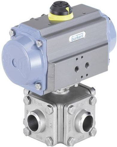 Bürkert Kugelhahn-Antriebseinheit 217273 8805 in Grau - Bild 1