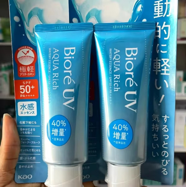 Biore UV Aqua Rich Watery Essence Sonnencreme SPF 50+, Gesicht und Körper - Bild 3
