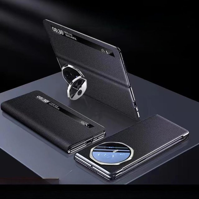 HONOR Magic V3 Smartes Flip-Cover Handyhülle mit Linsenhalter in Schwarz - Bild 1