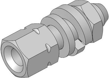 Molex 1731120273 D-SUB Steckerschrauben aus verzinktem Stahl in Silber, 2 Stück - Bild 1