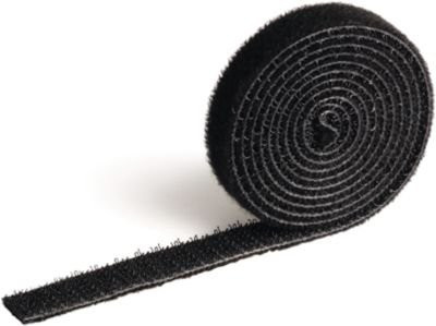Cavoline Grip Klett-Kabelbinder, schwarz, Breite: 10 mm, Länge: 1000 mm - Bild 1