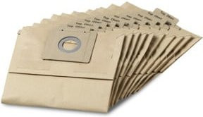 Kärcher Papierfiltertüten 2-lagig für Trockensauger T 12/1, 10 Stück, beige - Bild 1