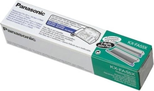 Panasonic KX-FA 55 Ersatzfilm 2er-Pack in Weiß für KX-FP und KX-FC Modelle - Bild 1