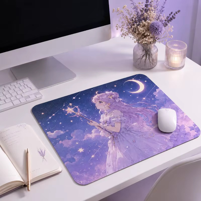 Bandai Sailor Moon Anime Mauspad mit rutschfester Gummibasis und weichem Stoff als Schreibtischunterlage - Bild 3