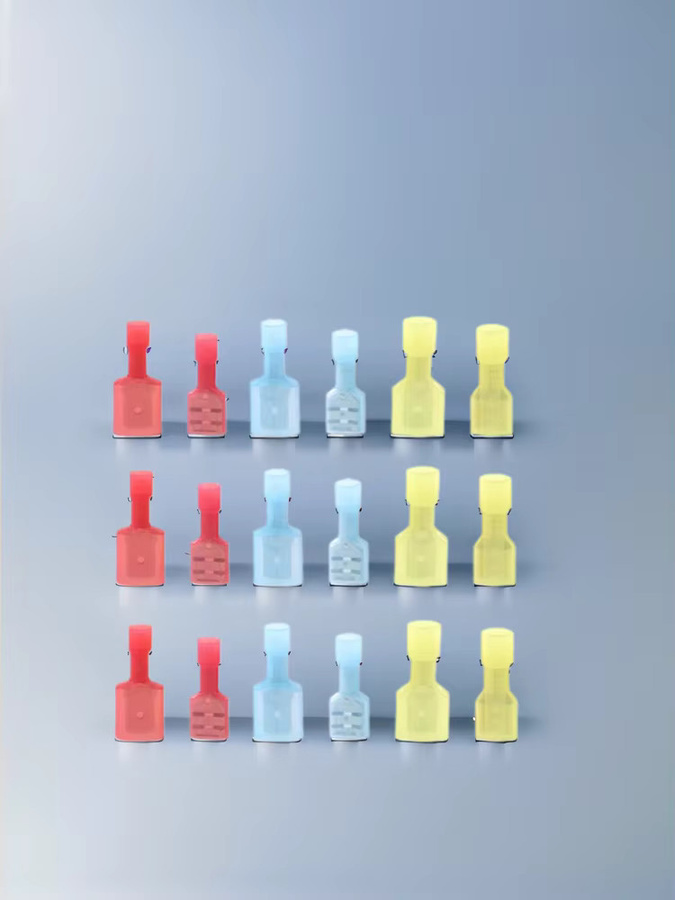 JORPETS Spaten-Crimp-Steckverbinder Set aus Nylon, 20 Stück, rot, für elektrische Drähte und Kabel, 22–16–14 AWG - Bild 2
