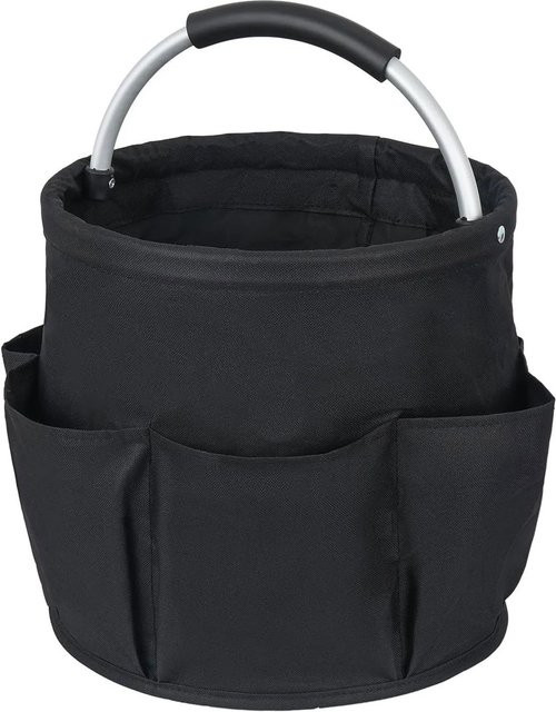 Osoltus Gartengerätetasche Werkzeugkorb Organizer aus Polyester und Aluminium, Schwarz, B/T/H: 40,0 x 27,0 x 12,0 cm - Bild 1