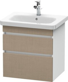 Duravit Waschtischunterschrank DuraStyle in Weiss, wandhängend, B: 58 cm, T: 44,8 cm, H: 61 cm - Bild 1