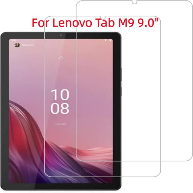 2 Stück Displayschutz aus gehärtetem Glas für Lenovo Tab M9 9,0 Zoll TB-310FU TB-310, transparent, kratzfest und blasenfrei - Bild 1