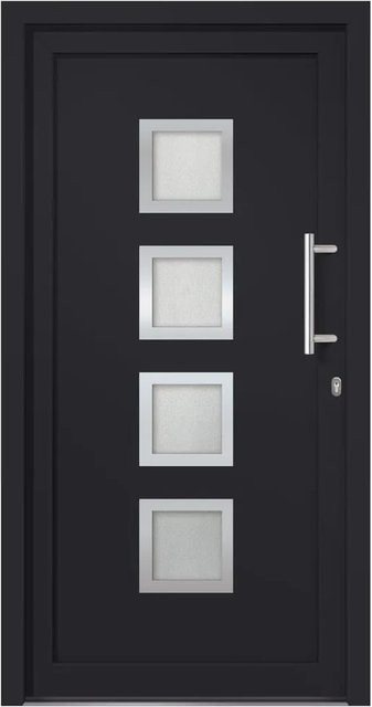 vidaXL Haustür in Anthrazit und Weiß, modern, B/H: 98 x 190 cm - Bild 1