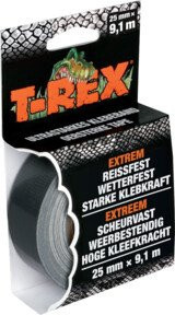 T-REX Tape Mini-Rolle extra starkes Gewebeband Breite: 2,5 cm, Länge: 9,1 m - Bild 1
