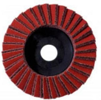 Metabo Kombi-Lamellenschleifteller für Winkelschleifer, Durchmesser: 125 mm, Farbe: Rot - Bild 1
