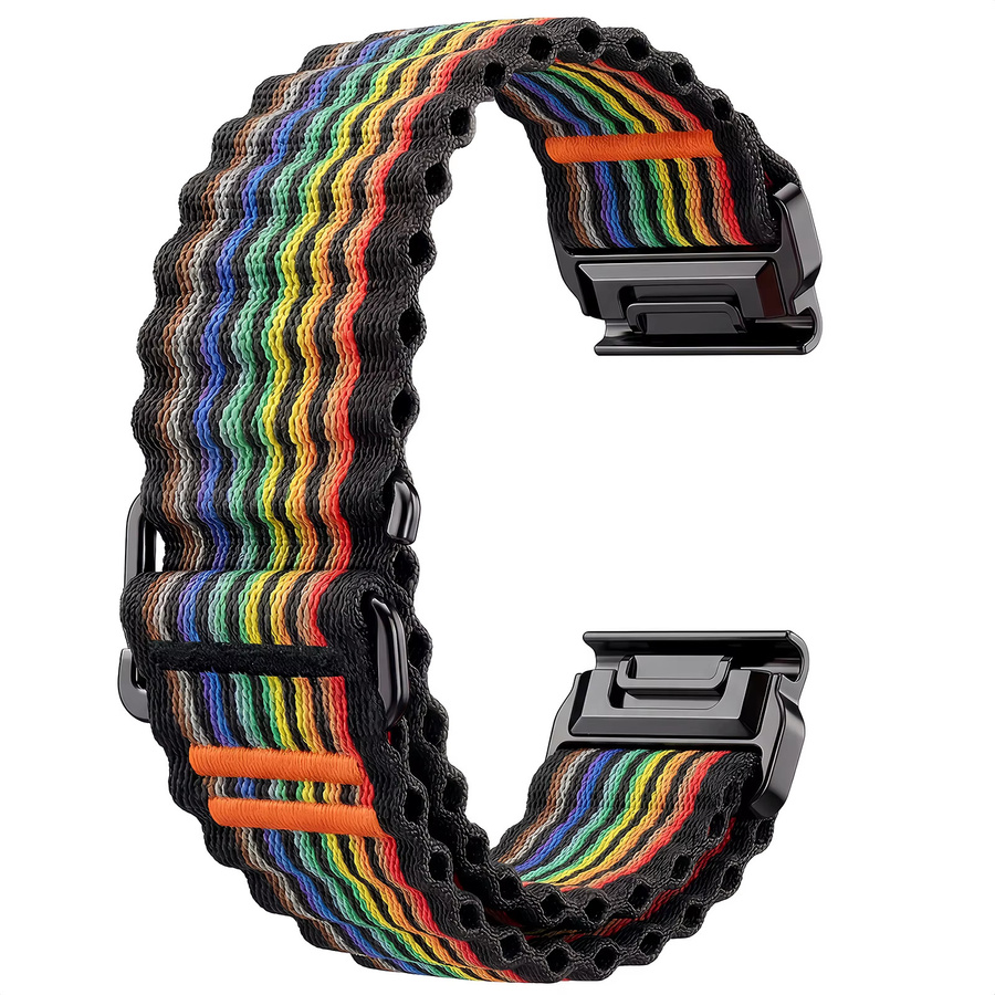 Uhrenarmband Nylon, Schwarz, Unisex - Bild 6