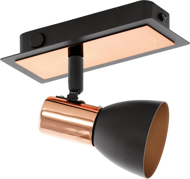 Eglo LED-Spot Barnham aus Stahl in Schwarz und Kupfer mit GU10 Fassung - Bild 1