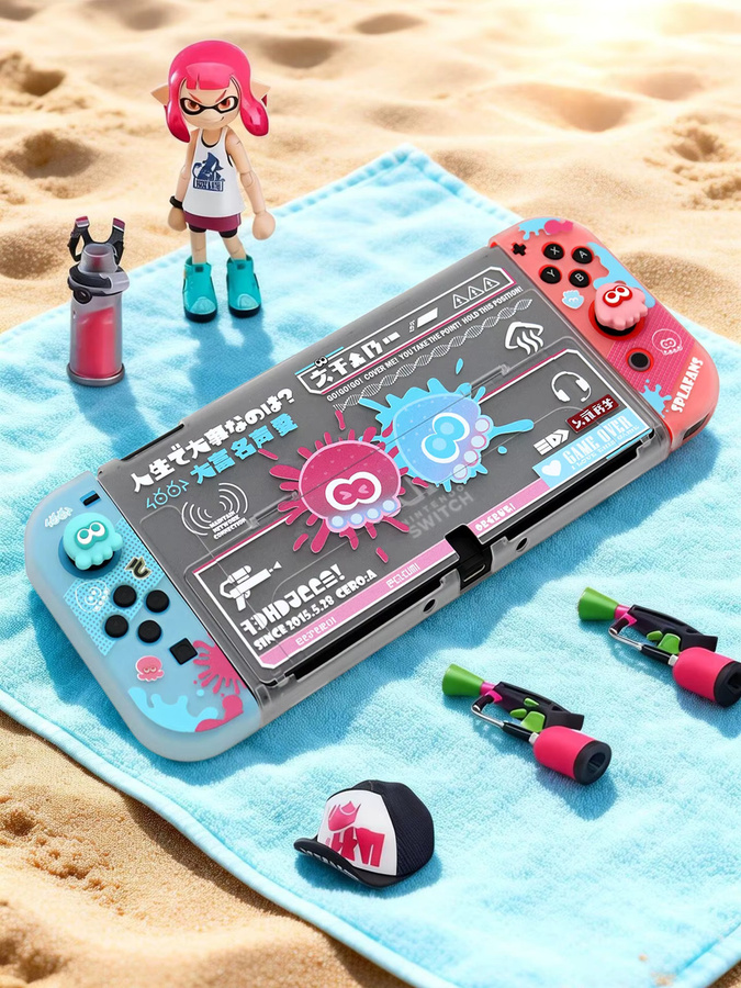 Splatoon Schutzhülle für Nintendo Switch 2 OLED von Bandai, kratzfeste Abdeckung in Multicolour - Bild 2