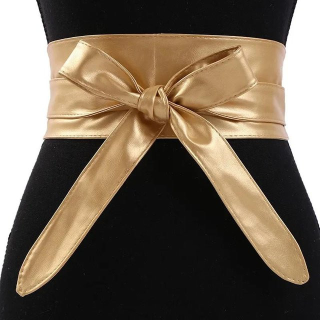 YULIN Formwäsche Damen, PU, gold, 220cm - Bild 1