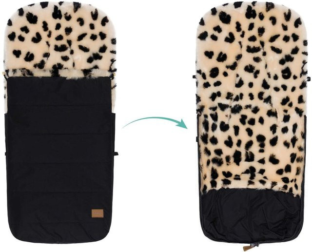 Babycab Winterfußsack Lille aus Lammfell für Kinderwagen und Buggy, schwarz - Bild 1