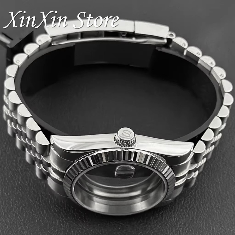 XINGHAN Uhrengehäuse Edelstahl, Silber, 36mm/40mm, Saphirglas - Bild 2