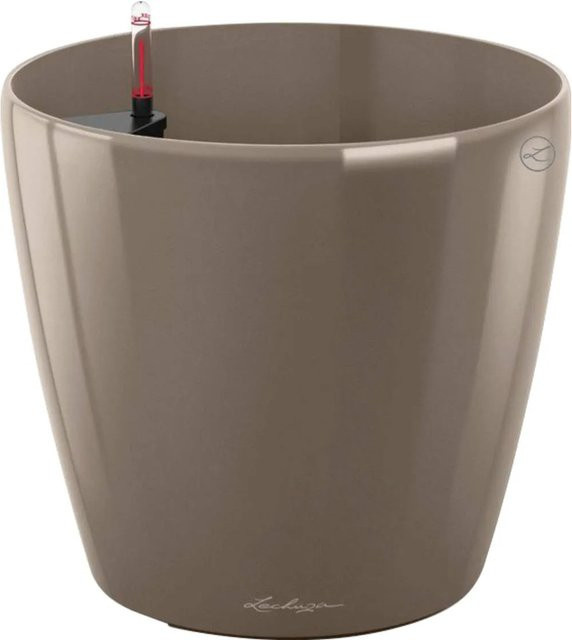 Lechuza Pflanzgefäß Classico Premium rund in Taupe hochglanz Durchmesser: 60 cm, Höhe: 56 cm - Bild 1