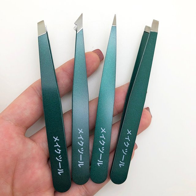 Ouriner Pinzetten-Set aus Edelstahl, 4-teilig, Gesicht - Bild 1
