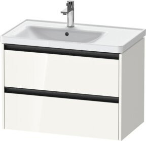 Duravit Waschtischunterschrank Ketho.2 in Weiß Hochglanz mit linksseitiger Bohrung für Waschtisch B/T/H: 78,4 x 45,5 x 54,9 cm - Bild 1