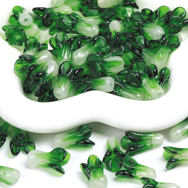 NASSBORO Glasperlen, Chinesische Kohl Glasur, DIY Spacer Perlen - Bild 1