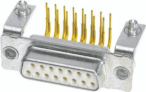 HARTING Steckverbinder 09 64 214 7212 09642147212 mit 15 Polen in Silber - Bild 1