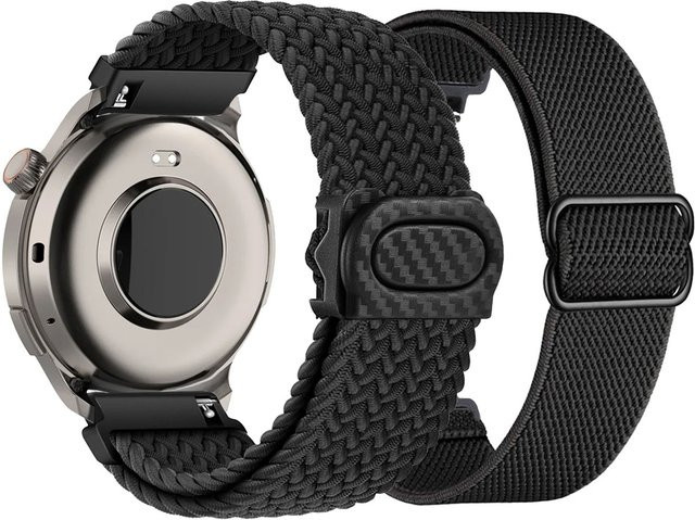 DAINU Uhrenarmband Nylon, Schwarz, Unisex - Bild 1