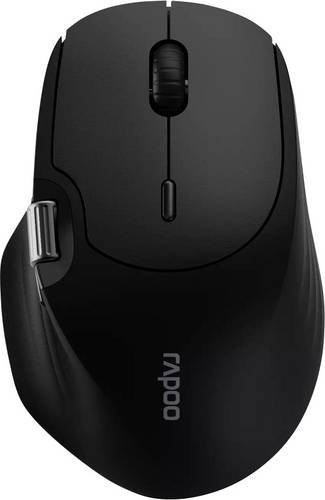 Rapoo MT560 Kabellose Bluetooth Maus in Schwarz mit 4000 dpi und 9 Tasten, wiederaufladbar - Bild 1