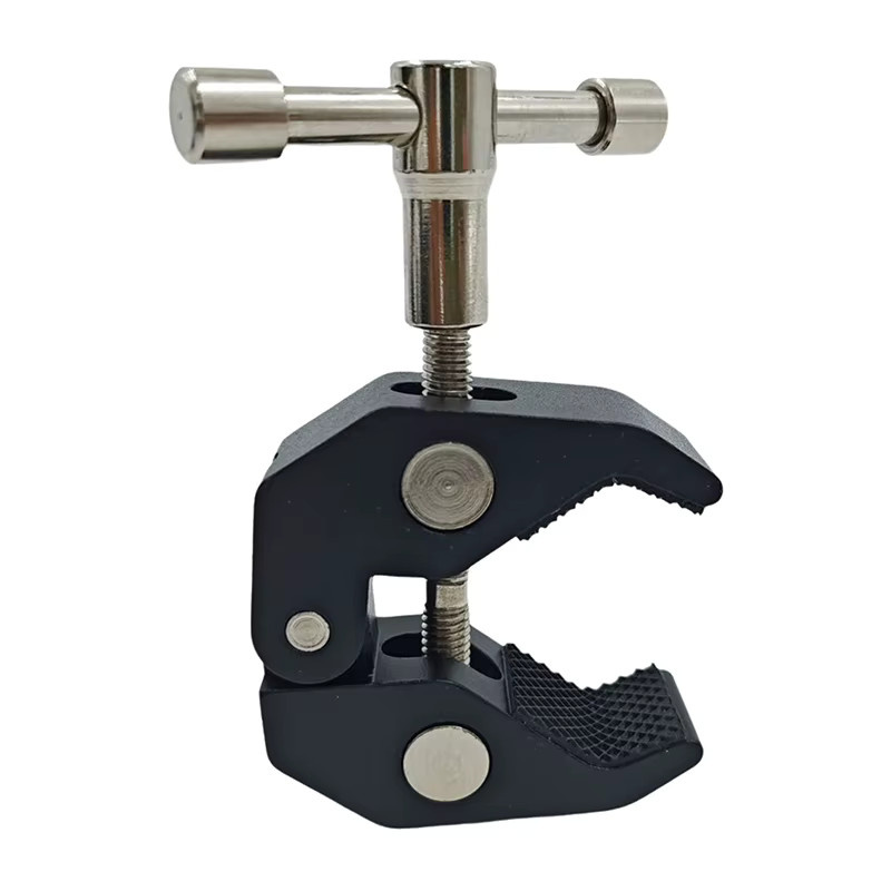 CNC-Superklemme aus Metall mit 360 Grad Mini Kugelkopf und 1/4 Zoll Schnellspanner in Schwarz für DSLR Kameras und Stativhalterungen - Bild 3