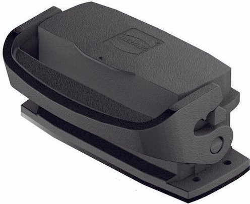 HARTING Anbaugehäuse aus Kunststoff in Schwarz 19 46 216 0302 - Bild 1