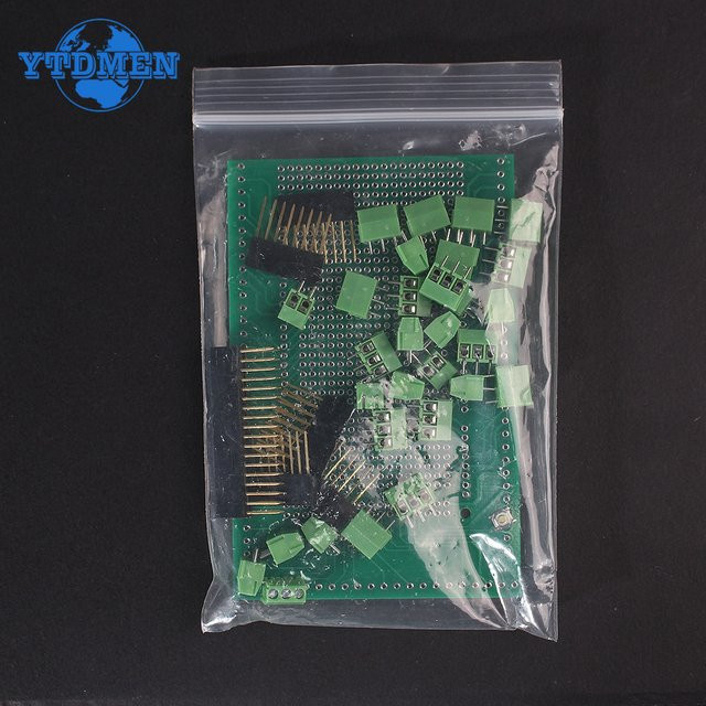 YTDMEN Prototyp-Schraubklemmenblock-Abschirmplatinen-Kit für Arduino Mega 2560 R3, doppelseitiges PCB-Kit - Bild 1