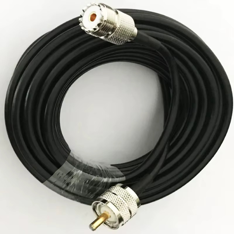 PL259 zu SO239 RG58 UHF Koaxialkabel Verlängerungskabel 50 Ohm für Funkantennen in Schwarz - Bild 4