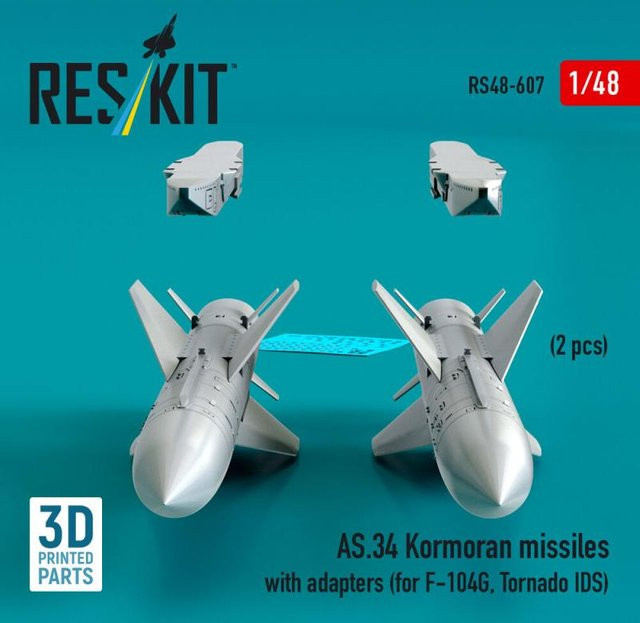 ResKit Models AS.34 Kormoran missiles with adapters, 2-teiliges Set - Bild 1