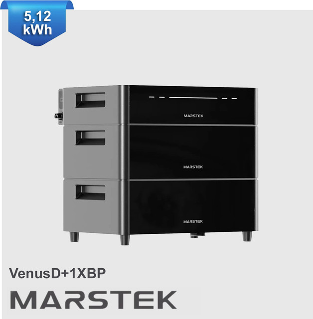Marstek Venus D Balkonkraftwerk All-in-One Speicher mit 5120Wh, 2,2 kW Hybrid-Wechselrichter für AC-Kopplung, bis 4 kW PV-Eingang, Notstromfunktion und erweiterbarem Solarspeicher IP65 - Bild 1