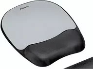 Fellowes Mauspad mit Memory Foam Handgelenkauflage in Schwarz/Silber - Bild 1