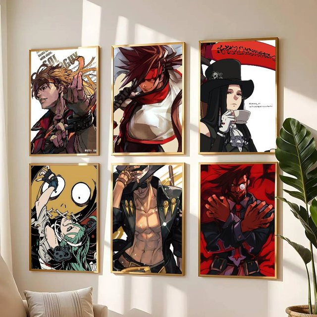 Wasserfestes Guilty Gear Anime-Poster mit Aufkleber-Funktion, Mehrfarbig, B/H: 15,0 x 15,0 cm - Bild 1