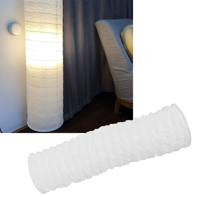 VGEBY Reispapier Lampenschirm in Weiß für Stehlampen, Zylinderform, Höhe: 94 cm - Bild 1