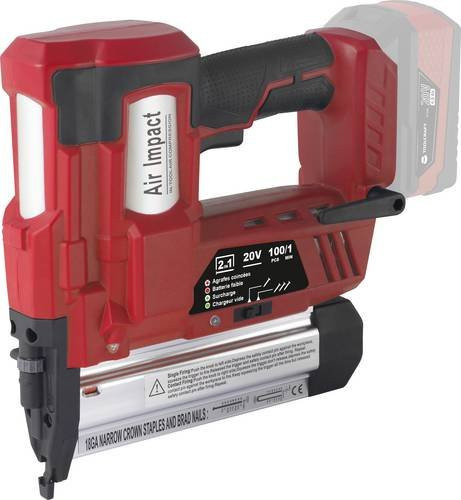 Toolcraft Akku-Nagler TO-7427298 in Rot ohne Akku und Ladegerät - Bild 1
