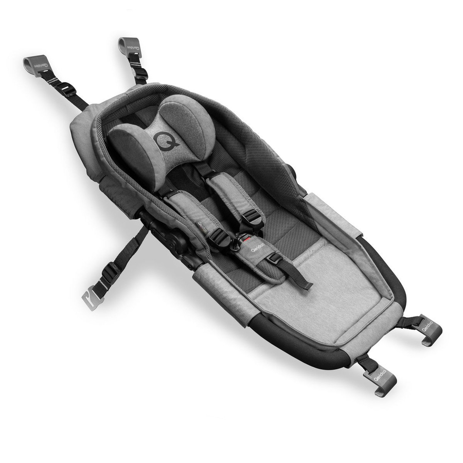Qeridoo Hängematte Plus mit Sicherheitsrahmen für den Babytransport in Grau - Bild 1