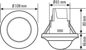 ESYLUX Decken-Präsenzmelder DALI-2 PD-C360bt mit Bluetooth - Bild 1
