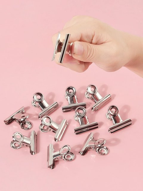 klimonla Nagel Clip Set, Weiß, Glänzend, 5 Stück - Bild 1