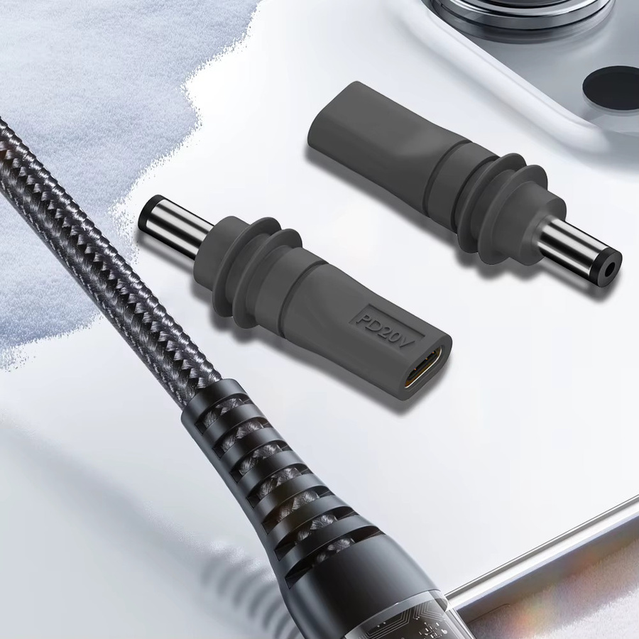 ALLOYSEED Stromkabel Leitungsadapter für Starlink Mini Gen 3, Wasserdichter USB-C zu DC Konverter, 100 W, Schwarz - Bild 4