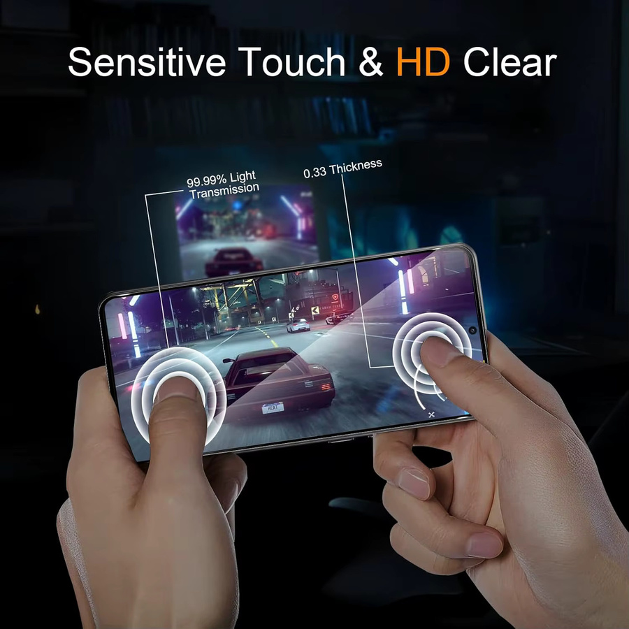 Displayschutz aus gehärtetem Glas für die Poco X7Pro Serie, transparent - Bild 3